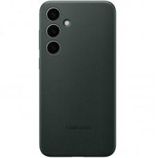 Шкіряний чохол Leather Case (AAA) для Samsung Galaxy S24+ Pine green