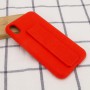 Чохол Silicone Case Hand Holder для Apple iPhone XS Max (6.5") Червоний / Red