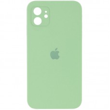 Чохол Silicone Case Square Full Camera Protective (AA) для Apple iPhone 11 (6.1") М'ятний / Mint
