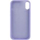 Чохол Silicone Case Full Protective (AA) NO LOGO для Apple iPhone X / XS (5.8") Бузковий / Dasheen
