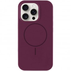 Чохол Silicone Case Full Protective (AA) NO LOGO with MagSafe для Apple iPhone 11 Pro (5.8") Бордовий / Plum