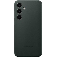 Шкіряний чохол Leather Case (AAA) для Samsung Galaxy S24+ Pine green