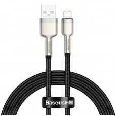 Дата кабель Baseus Cafule Series Metal USB to Lightning 2.4A (1m) (CALJK-A0) Black