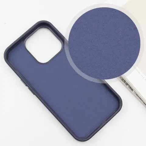 Шкіряний чохол SnapCase with MagSafe для Apple iPhone 14 Pro Max (6.7") Dark Blue