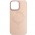 Шкіряний чохол Bonbon Leather Metal Style with MagSafe для Apple iPhone 11 Pro Max (6.5") Рожевий / Light pink