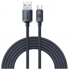 Дата кабель Baseus Crystal Shine Series USB to Type-C 100W (1.2m) (CAJY00040) Black