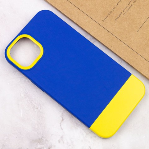 Чохол TPU+PC Bichromatic для Apple iPhone 12 Pro / 12 (6.1") Navy Blue / Yellow