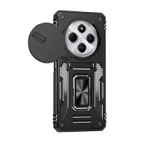 Ударостійкий чохол Camshield Army Ring для Xiaomi Redmi 14C / A4 / Poco C75 Чорний / Black