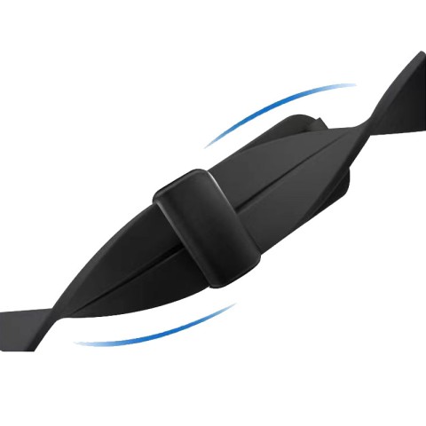 Ремінець Line Magnetic для Xiaomi Mi Band 9/8/10 Чорний / Black