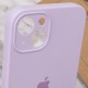 Чохол Silicone Case Full Camera Protective (AA) для Apple iPhone 15 Plus (6.7") Бузковий / Lilac