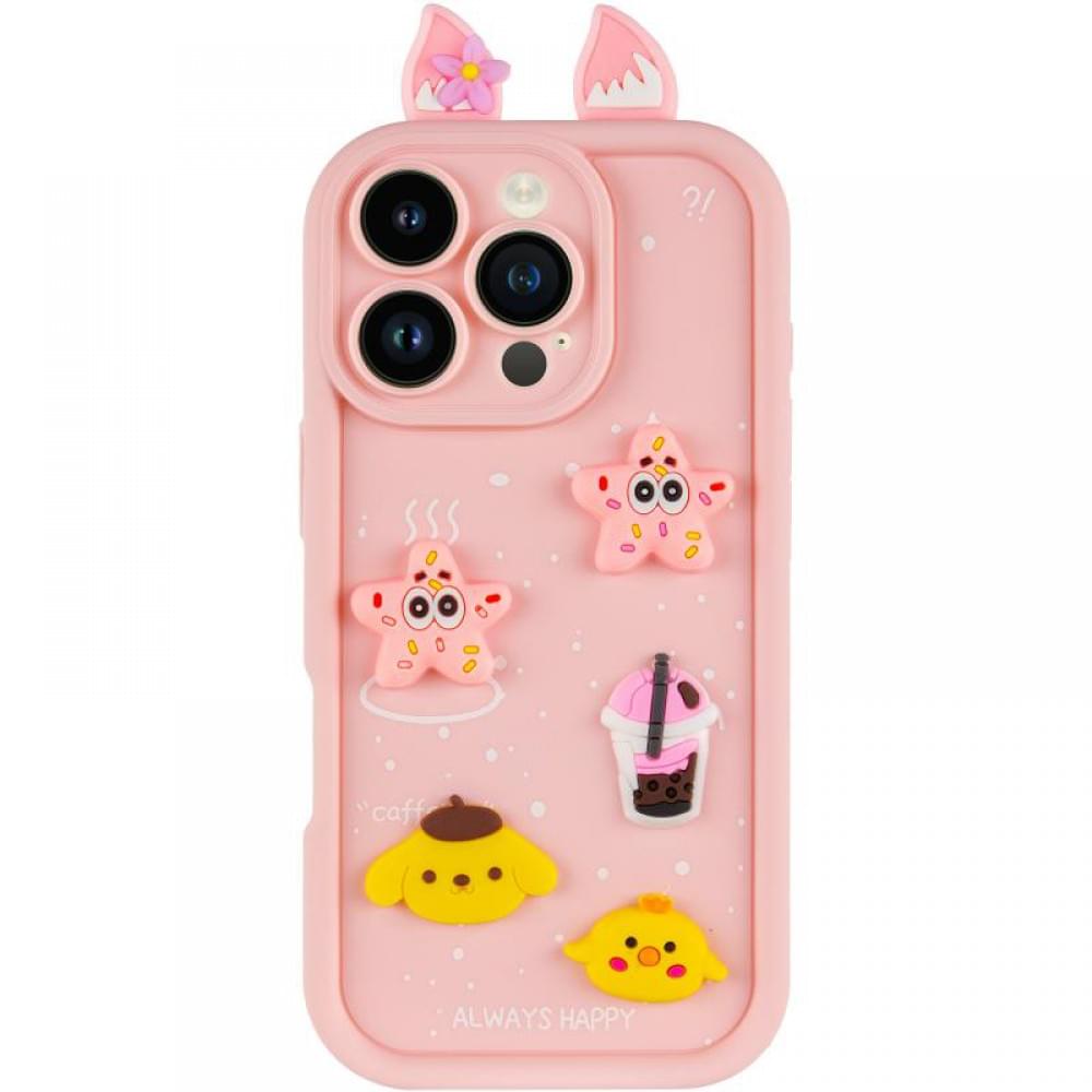 Чехол TPU Toys Case with Ears для Apple iPhone 16 Pro (6.3")