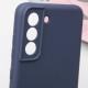 Чохол TPU GETMAN Liquid Silk Full Camera для Samsung Galaxy S21 Синій / Midnight Blue