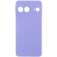 Чохол Silicone Cover Lakshmi Full Camera (AAA) для Google Pixel 8 Бузковий / Dasheen