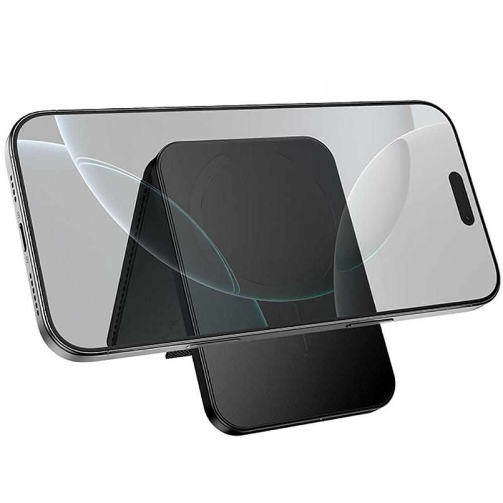 Кардхолдер магнітний Hoco E91I Tiger з трекером 120 mAh Black