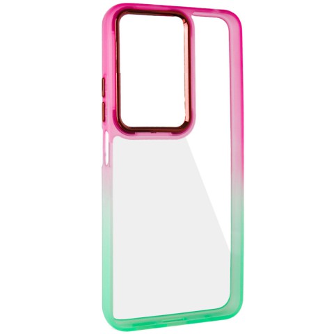 Чохол TPU+PC Fresh sip series для Xiaomi Redmi Note 13 Pro 4G / Poco M6 Pro 4G / Note 14S Салатовий / Рожевий
