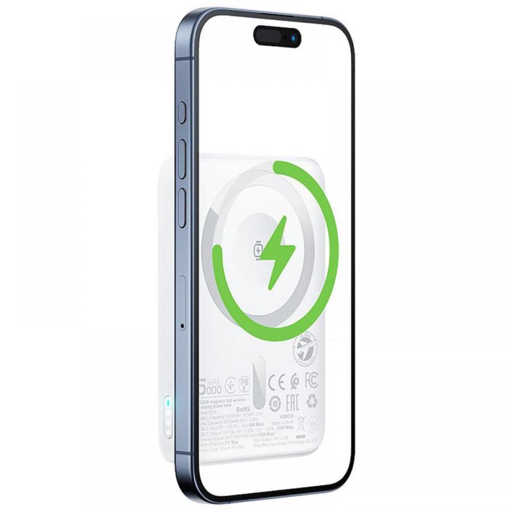 Портативний ЗП Power Bank Acefast M25 20W з БЗП+iWatch 5000 mAh White