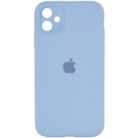 Чохол Silicone Case Square Full Camera Protective (AA) для Apple iPhone 11 (6.1") Блакитний / Lilac Blue