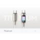Дата кабель Usams US-SJ750 With Colorful Light TC Ser. Type-C to Type-C 100W (1.2m) Titanium