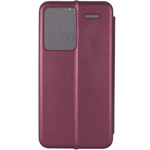 Шкіряний чохол-книжка Classy для Xiaomi Redmi Note 13 Pro+ Бордовий