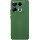 Чохол TPU GETMAN Liquid Silk Full Camera для Infinix Note 40 Pro 4G Зелений / Dark green