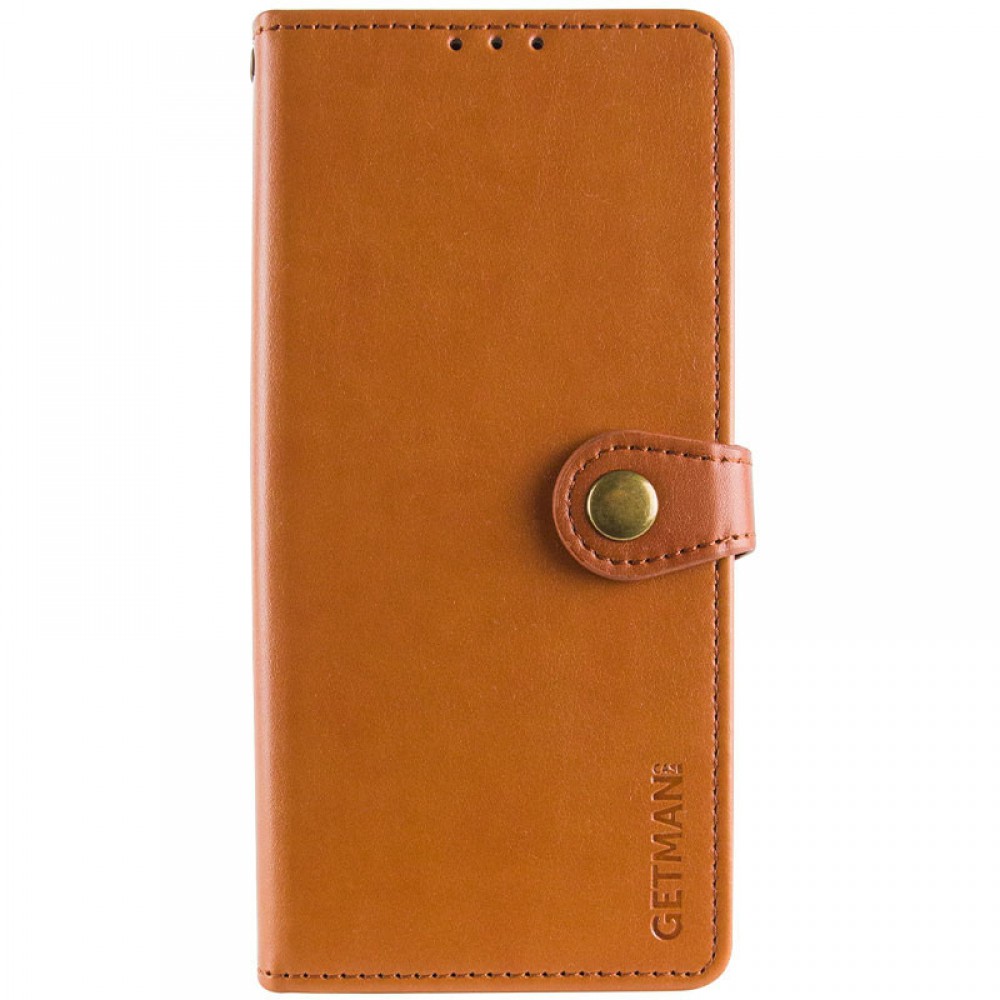 Шкіряний чохол-книжка GETMAN Gallant (PU) для Xiaomi Poco X6 / Note 13 Pro 5G Коричневий