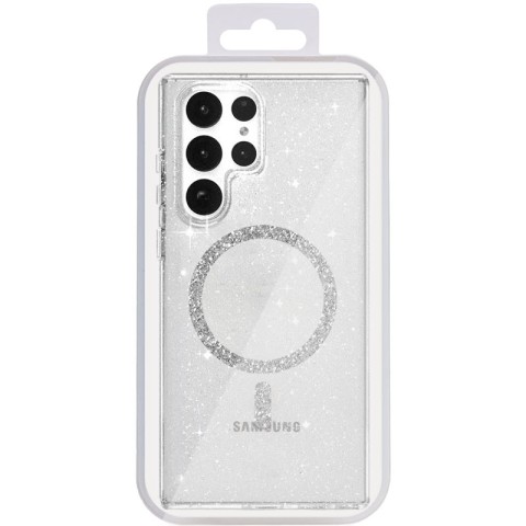 Чохол TPU Eclipse Sparkle (MagFit) для Samsung Galaxy S25 Ultra Transparent