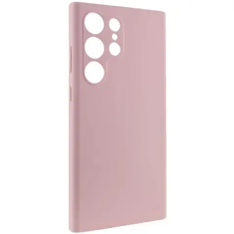 Чохол Silicone Cover Lakshmi Full Camera (AAA) для Samsung Galaxy S23 Ultra Рожевий / Pink Sand