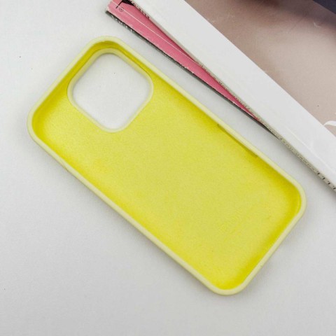 Чохол Silicone Case Full Protective (AA) для Apple iPhone 16 Pro (6.3") Жовтий / Mellow Yellow
