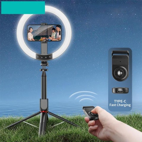 Кільцева LED-лампа для селфі Usams US-ZB323 10-inch Fill Light 1200mAh Black