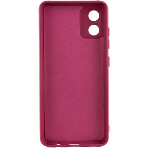 Чохол TPU GETMAN Liquid Silk Full Camera для Motorola Moto E13 Бордовий / Marsala