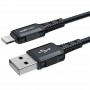 Дата кабель Acefast MFI C4-02 USB-A to Lightning aluminum alloy (1.8m) Black