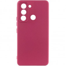Чохол Silicone Cover Lakshmi Full Camera (A) для TECNO Spark 8C Бордовий / Marsala