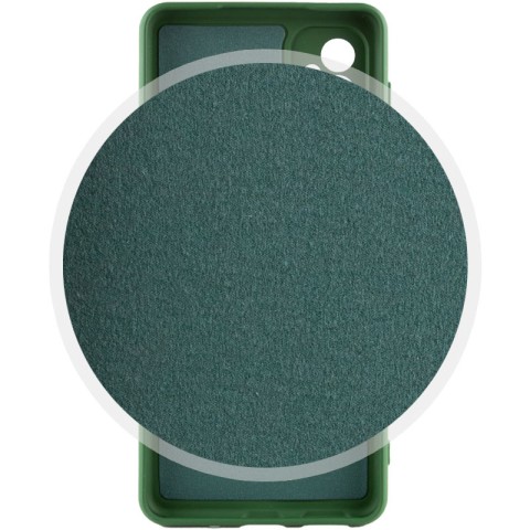Чохол Silicone Cover Lakshmi Full Camera (A) для Samsung Galaxy A14 4G/5G Зелений / Dark green