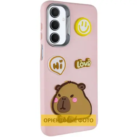 Чохол TPU Leather Toys для Xiaomi Redmi 15C (EU) Capybara / Pink