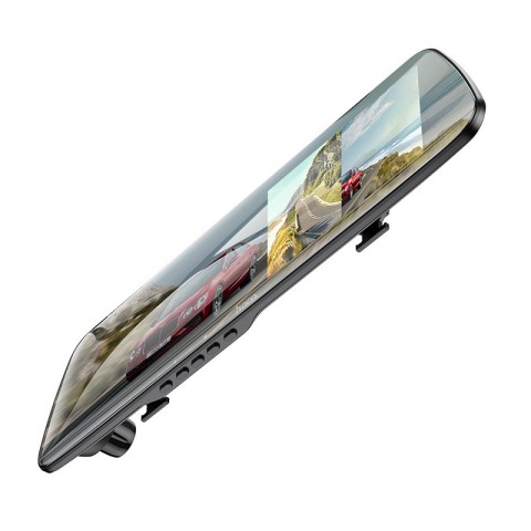 Відеореєстратор Hoco DV4 Dual channel з екраном 4.5-дюйми і камерою заднього виду Iron gray