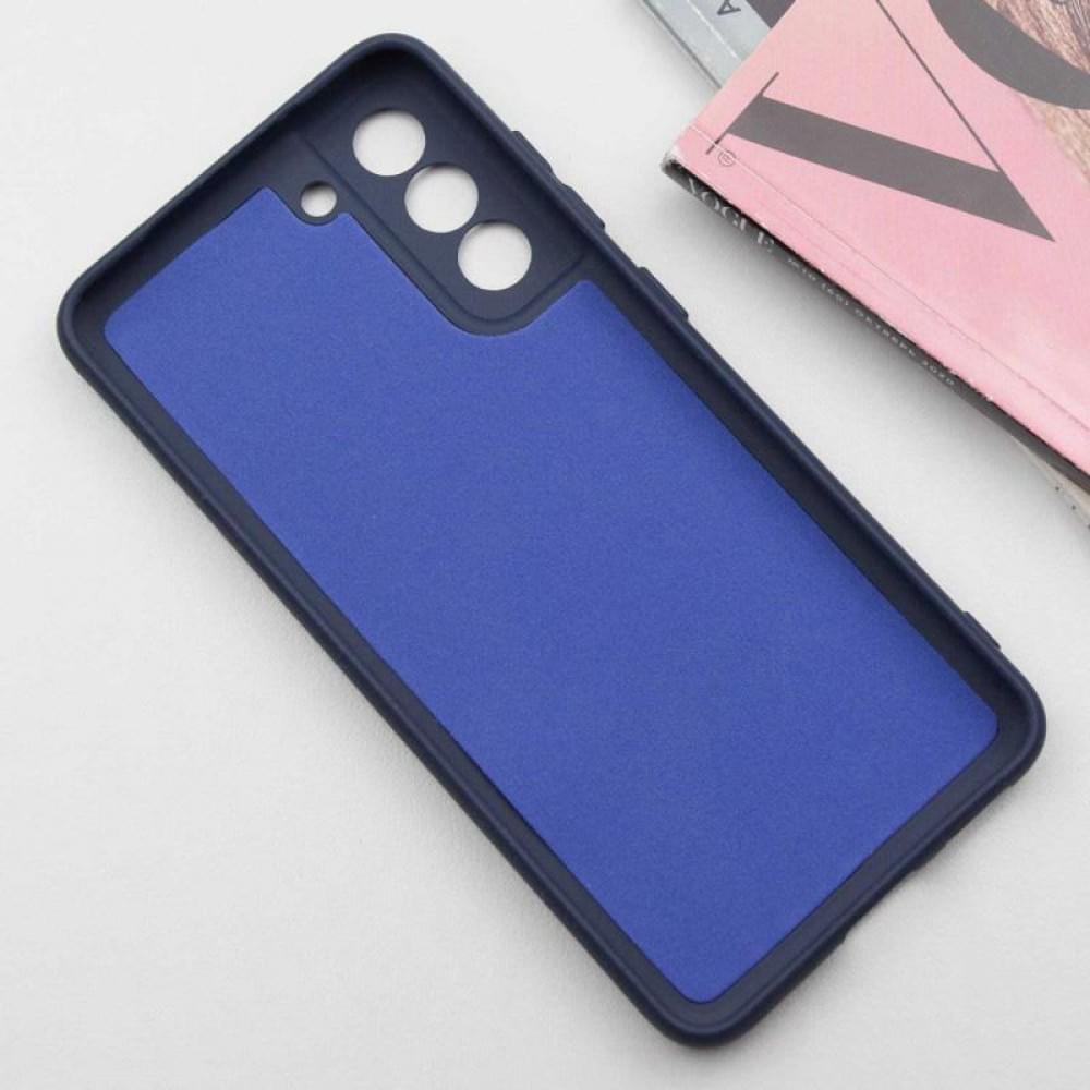 Чохол TPU GETMAN Liquid Silk Full Camera для Samsung Galaxy S22+ Синій / Midnight Blue