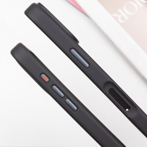TPU+PC чохол Metal Buttons with MagSafe для Apple iPhone 16 Pro Max (6.9") Чорний