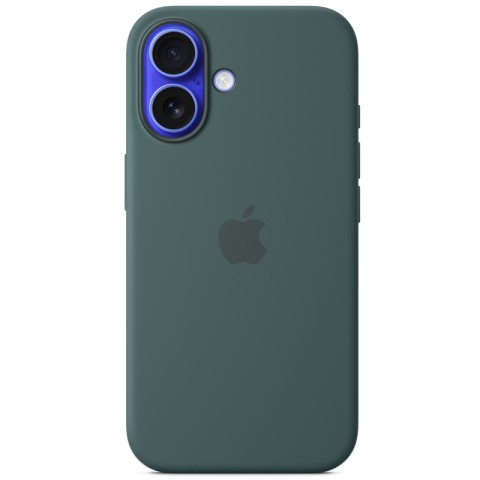 Чохол Silicone case (AAA) with Magsafe and Animation для Apple iPhone 16 Plus (6.7") Lake Green