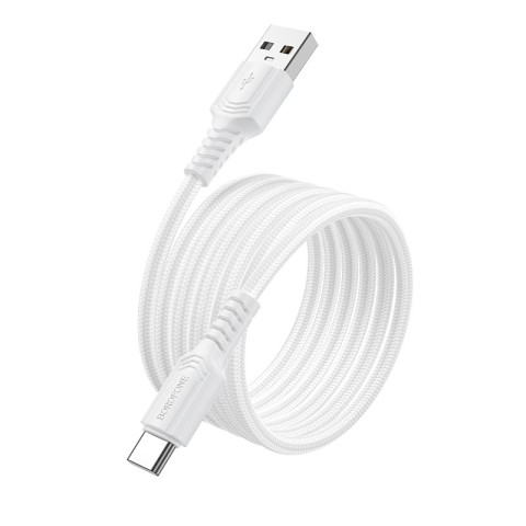 Дата кабель Borofone BX116 Certain USB to Type-C 3A (1m) White
