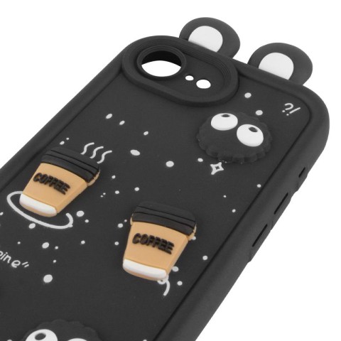 Чохол TPU Toys Case with Ears для Apple iPhone 16e / 17e (6.1") Black