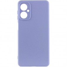 Чохол Silicone Cover Lakshmi Full Camera (AA) для Motorola Moto G55 5G Бузковий / Dasheen