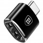 Перехідник Baseus USB Female To Type-C Male Adapter Converter (CATOTG) Чорний