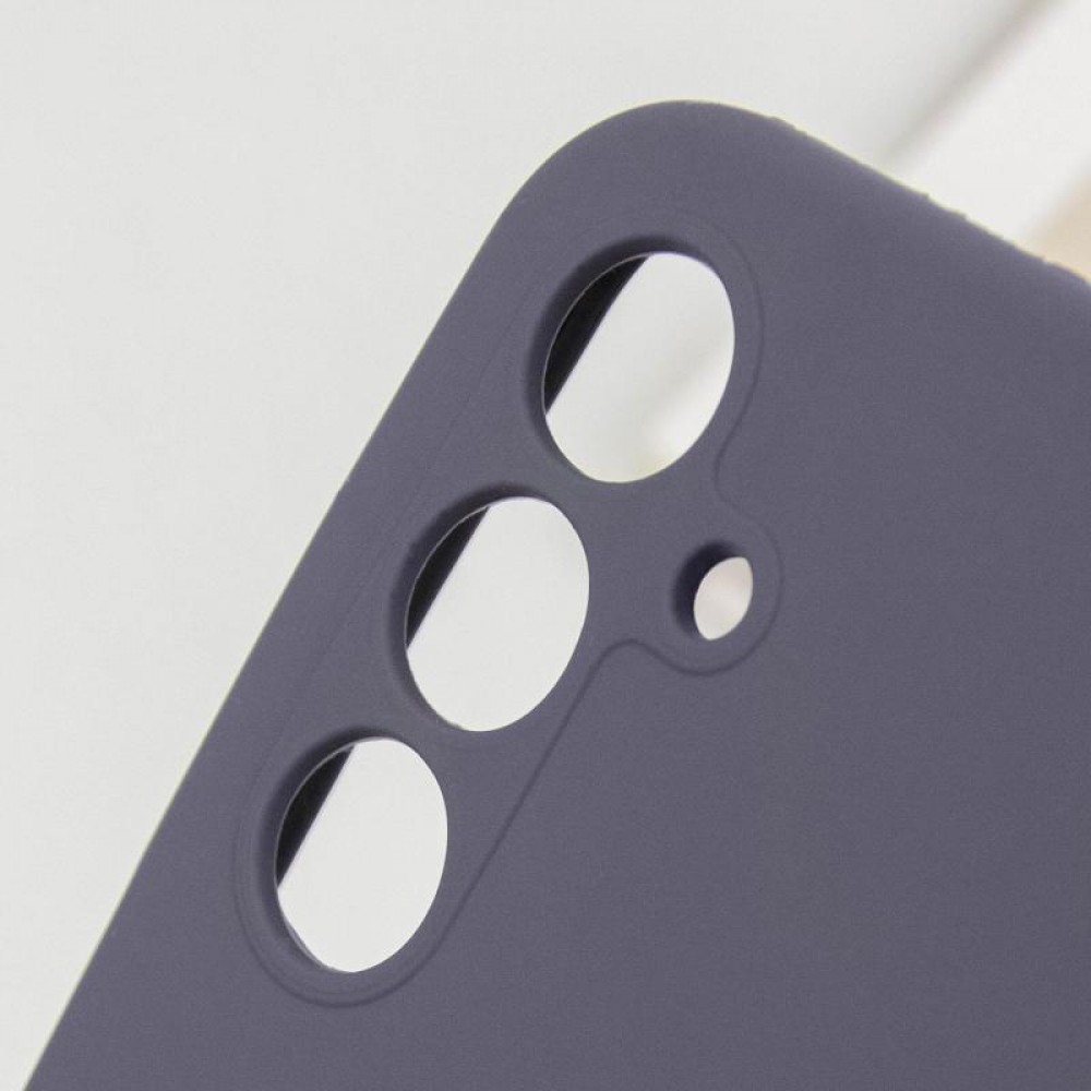 Чохол Silicone Cover Lakshmi Full Camera (AAA) для Samsung Galaxy A56 5G Сірий / Dark Gray