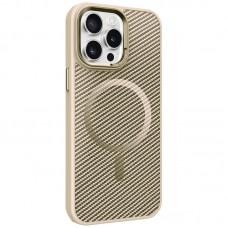 Чохол TPU+PC Carbon Mirage with MagSafe для Apple iPhone 15 Pro Max (6.7") Antique White