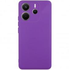 Чохол TPU GETMAN Liquid Silk Full Camera для Xiaomi Redmi Note 14 4G (Int. version) Фіолетовий / Purple