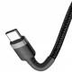 Дата кабель Baseus Cafule Type-C to Type-C Cable PD 2.0 60W (1m) (CATKLF-G) Чорний / Сірий