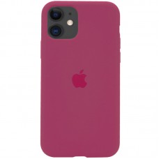 Чохол Silicone Case Full Protective (AA) для Apple iPhone 11 (6.1") Червоний / Rose Red