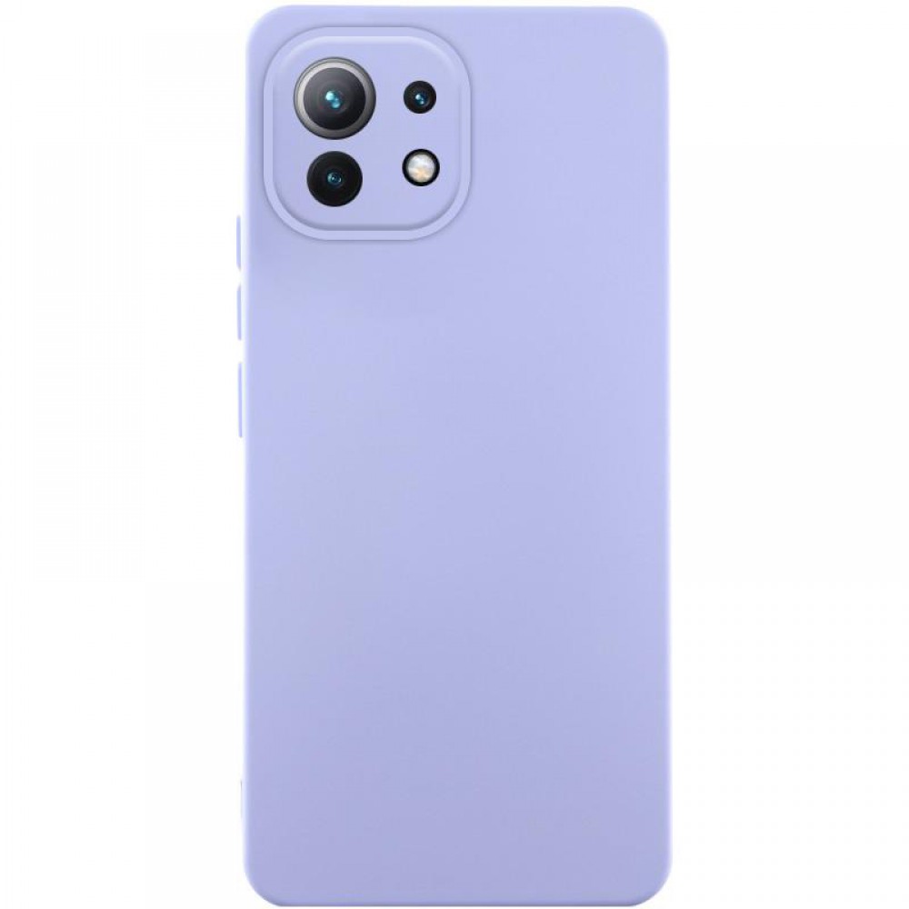 Чохол Silicone Cover Ummi Lakshmi Full Camera (AA) для Xiaomi Mi 11 Lite Бузковий / Dasheen