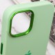 Чохол Silicone Case Metal Buttons (AA) для Apple iPhone 12 Pro Max (6.7") Зелений / Pistachio