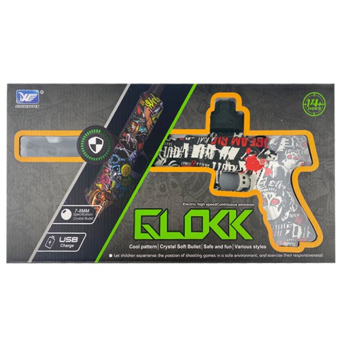 Пістолет на гідрогелевих кульках (орбізах) Glokk Black / Red